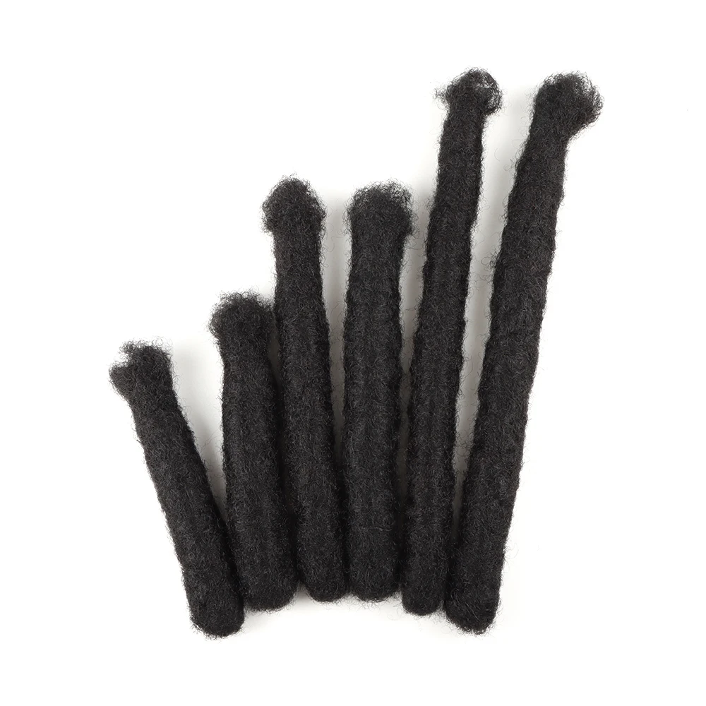 Orientfashion Handmade Dreadlock Crochet Extensions Soft Reggae Braids For Afro Women And Men 6-20Inch Human Hair Thick Locs