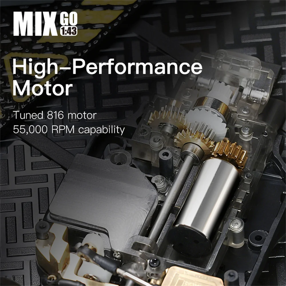 디아톤 x 스니클로 MIX GO SNT MG034 1/43 2.4G 4WD 미니 드리프트 RC카 자이로 마이크로 레이서 고속 모터 온로드 레이싱 차량 모델