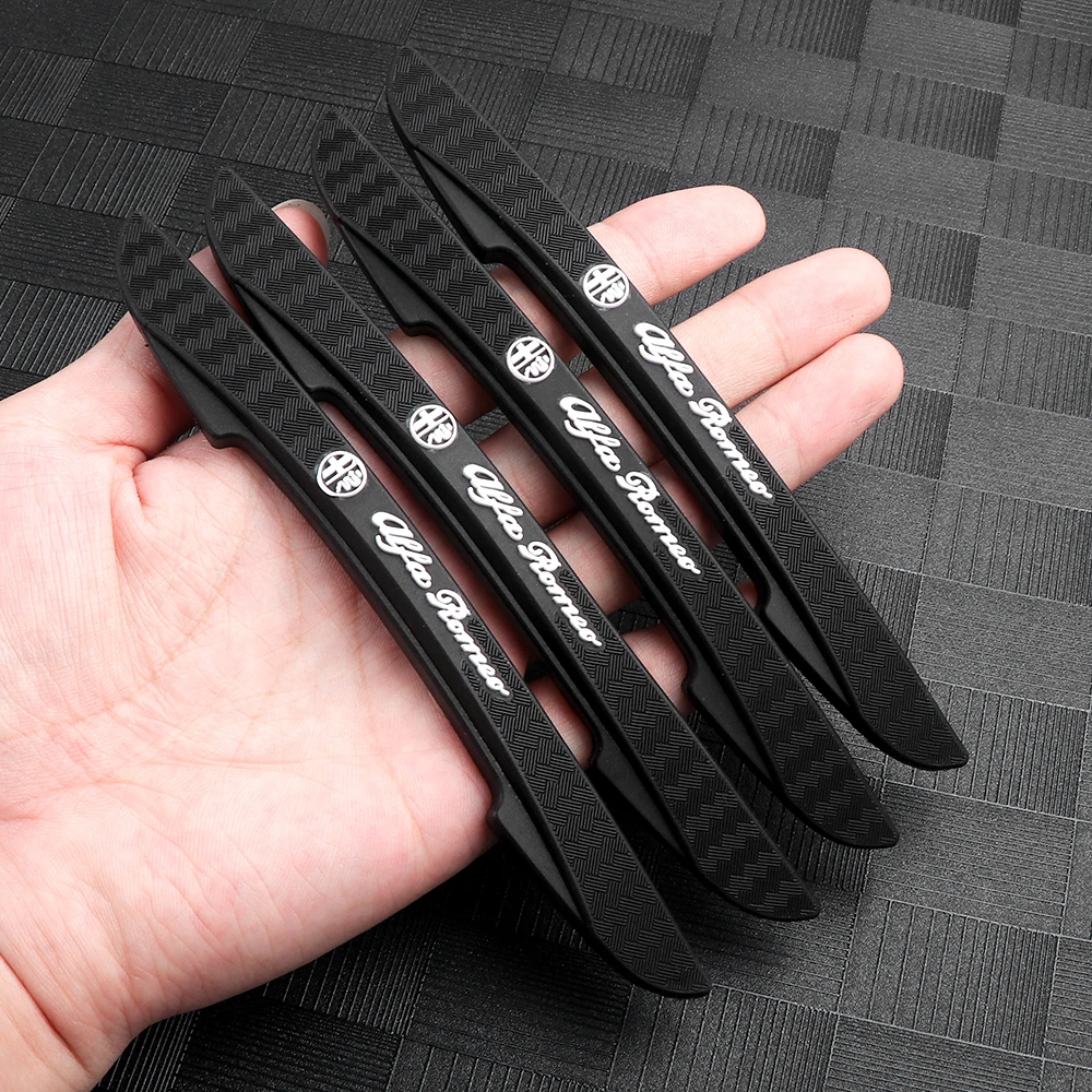 4 pezzi porta auto protezione anticollisione striscia di protezione strisce antigraffio accessori per Alfa Romeo Giulia Giulietta 156 159 147 Tonale - immagine 5