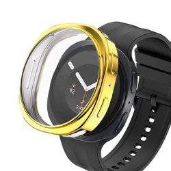 Enhanced All - Around Soft TPU Case and Screen Protector for Galaxy Watch 8 44mm (9 gold)