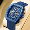 Fashion Silicone Strap Sport Men's Watch Luxury Brand Stopwatch Waterproof Military Wristwatches For Men Tonneau Clock 2026 New