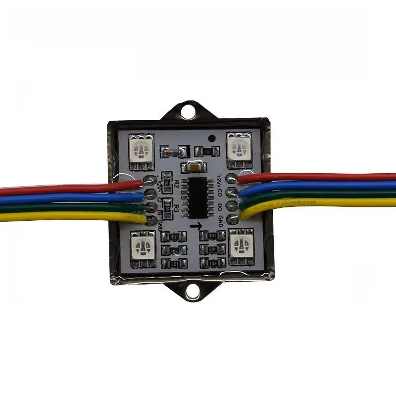 20X WS2801 addressable matrix 4 leds pixel module waterproof IP65