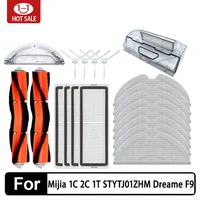 For Xiaomi Mijia 1C 1T Mi Robot Vacuum Mop Dreame F9 Hepa Filter Main Side Brush Mop Cloth Robotic Vacuum Cleaner Accessories 1