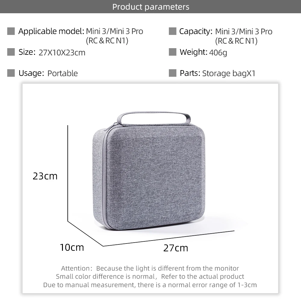 Storage Bag For DJI Mini 3 Pro Mini Carrying Case Remote Controller Battery Body Handbag for DJI 3 Pro Drone Bag Accessory drone accessories,drone storage bag,drone storage case
