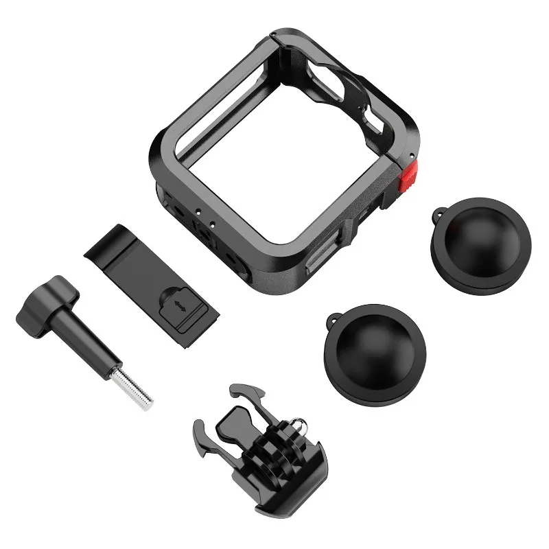 X12A-Gopro Max2용 보호 프레임 케이스 캠코더 하우징 케이스 Gopro Max2 액션 카메라용 배터리 커버