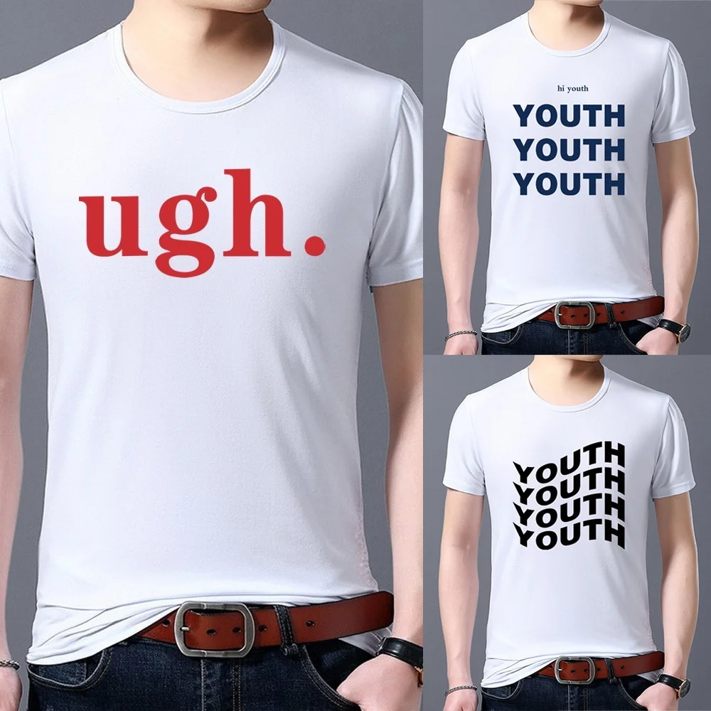 

Summer Men's Fashion Casual Breathable Walls Print Shirt Sports Popular Travel O-neck T-shirt Street Harajuku Youth Shirt