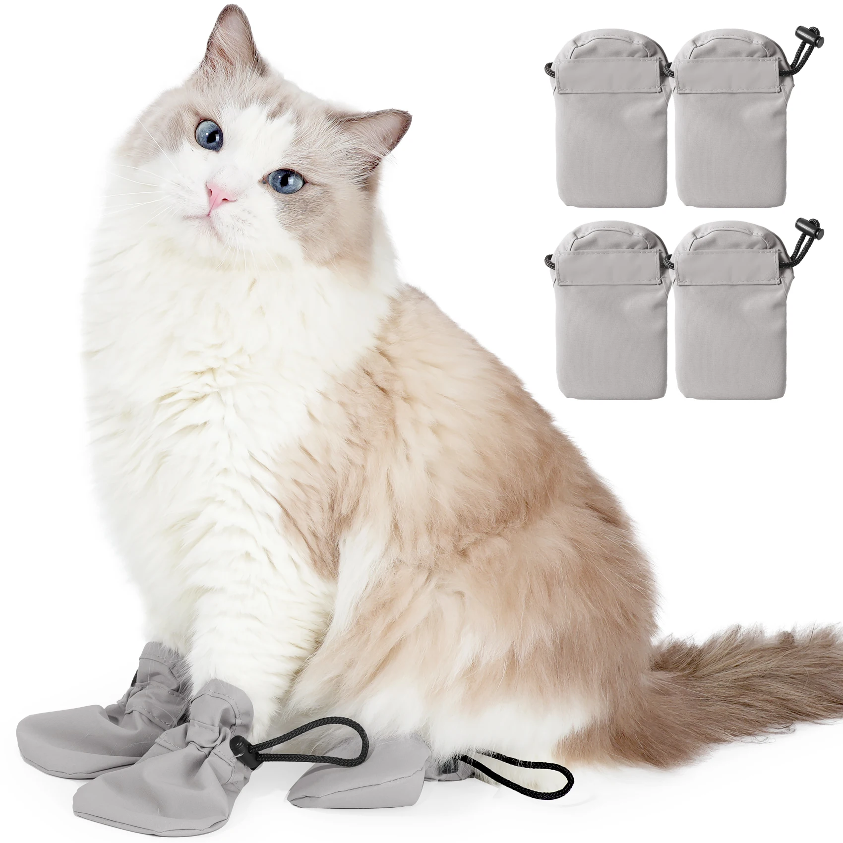 Picture of Cat Booties That Stay On: The Real Solution for Scratching Cats and ...
