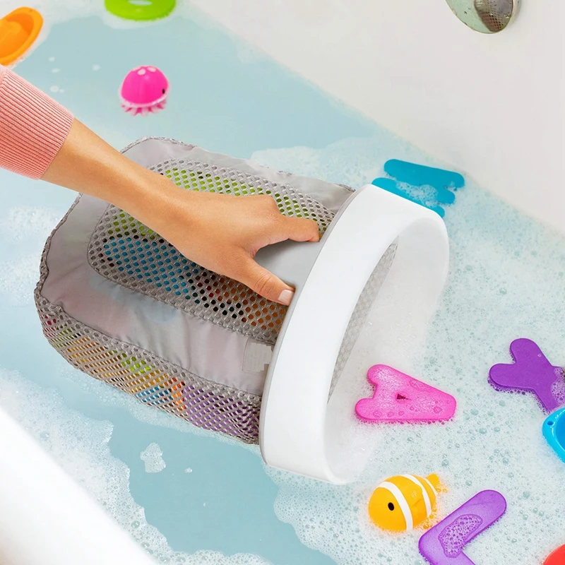 Hanging Bath Toy Storage Quick Drying Mesh Easy Install Easy To Use