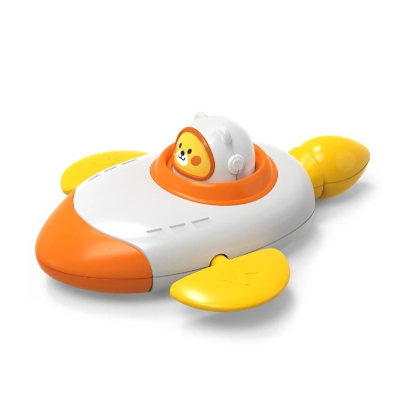 

Clockwork Space Ship Baby Bath Toy Winding Toy Educational Windup Water Pool Toy Swimming Ship Toy Kids Bathtime Playset