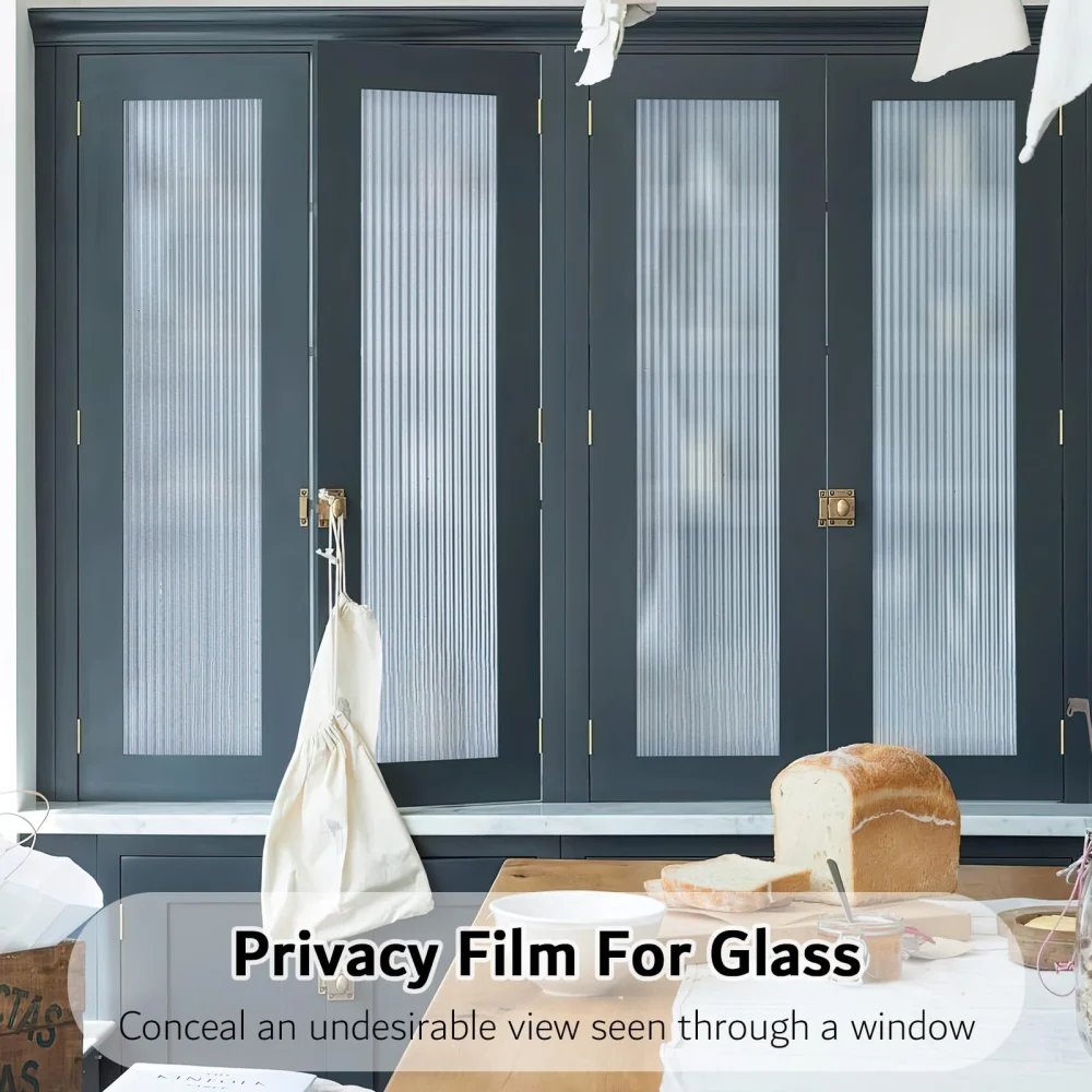 FANCY FIX Changhong 3D privacy glass film electrostatic adsorption frosted reed glass film translucent decorative stickers