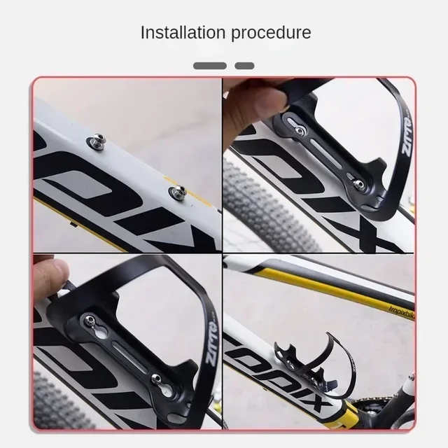 MTB Ultralight Aluminum Alloy Bicycle Water Bottle Holder Cage For Mountain Road Bike Cycling Bottle Holder Bicycle Accessories 3