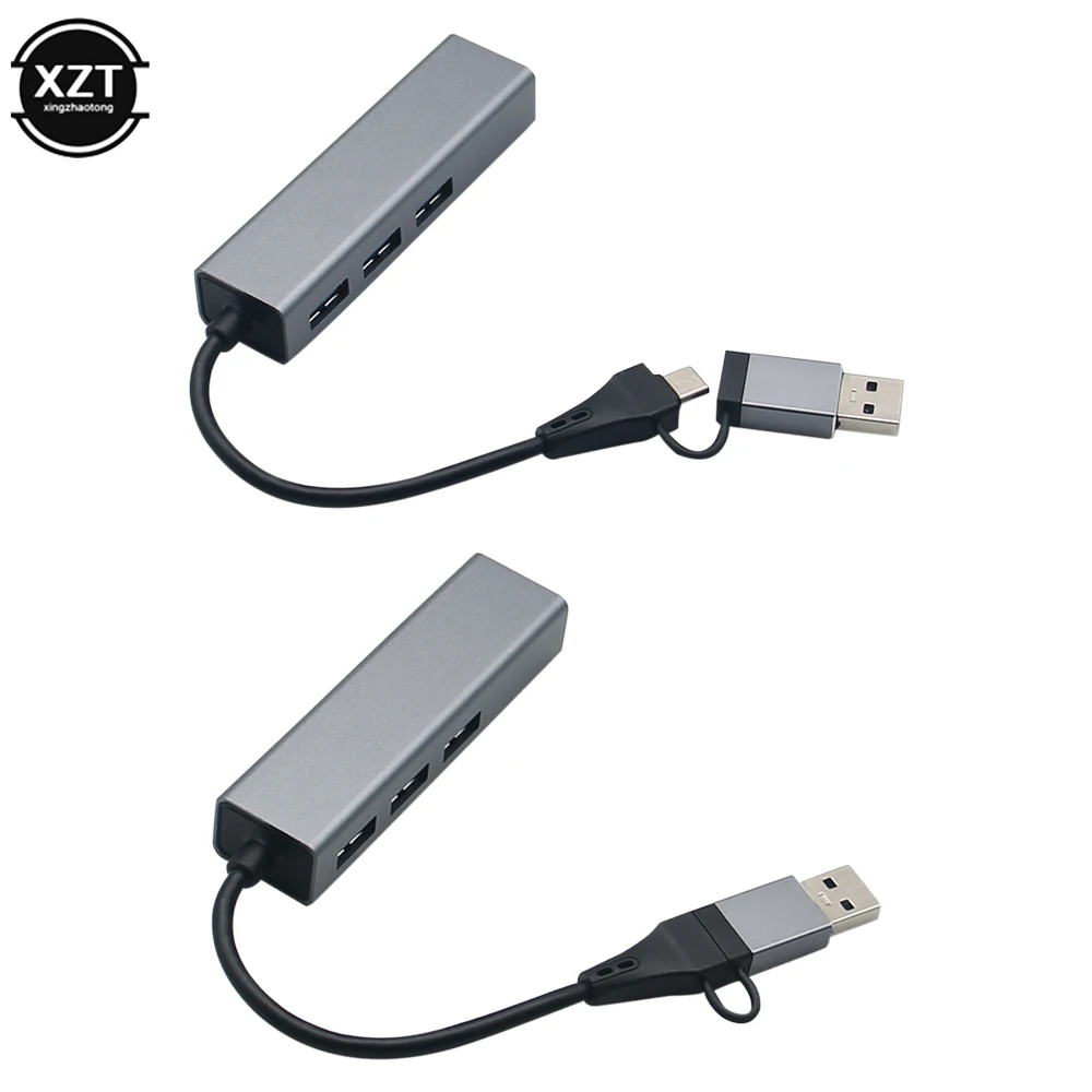 USB 3.0 HUB 1000Mbps 3 Ports USB 3.0 Type C HUB to Rj45 Gigabit Ethernet Adapter RTL8153 for MacBook Laptop Computer