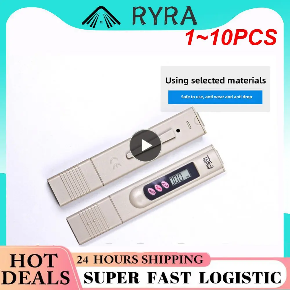

1~10PCS Portable Pen Portable Digital Water Meter Filter Measuring Water Quality Purity Tester TDS Meter 15%Off