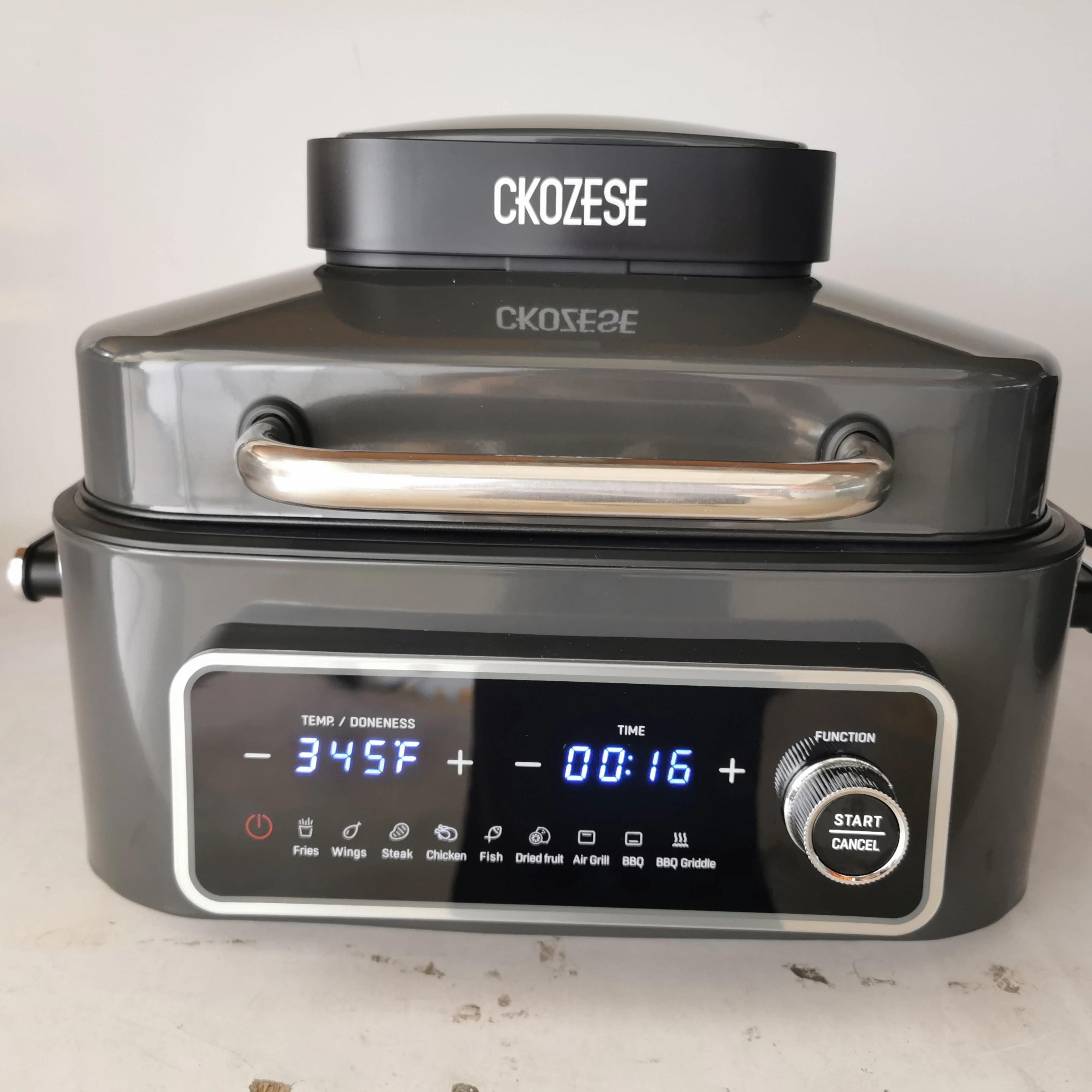 7L Electric air Fryer Grill Dehydrate Food Steak Pizza Oil Free