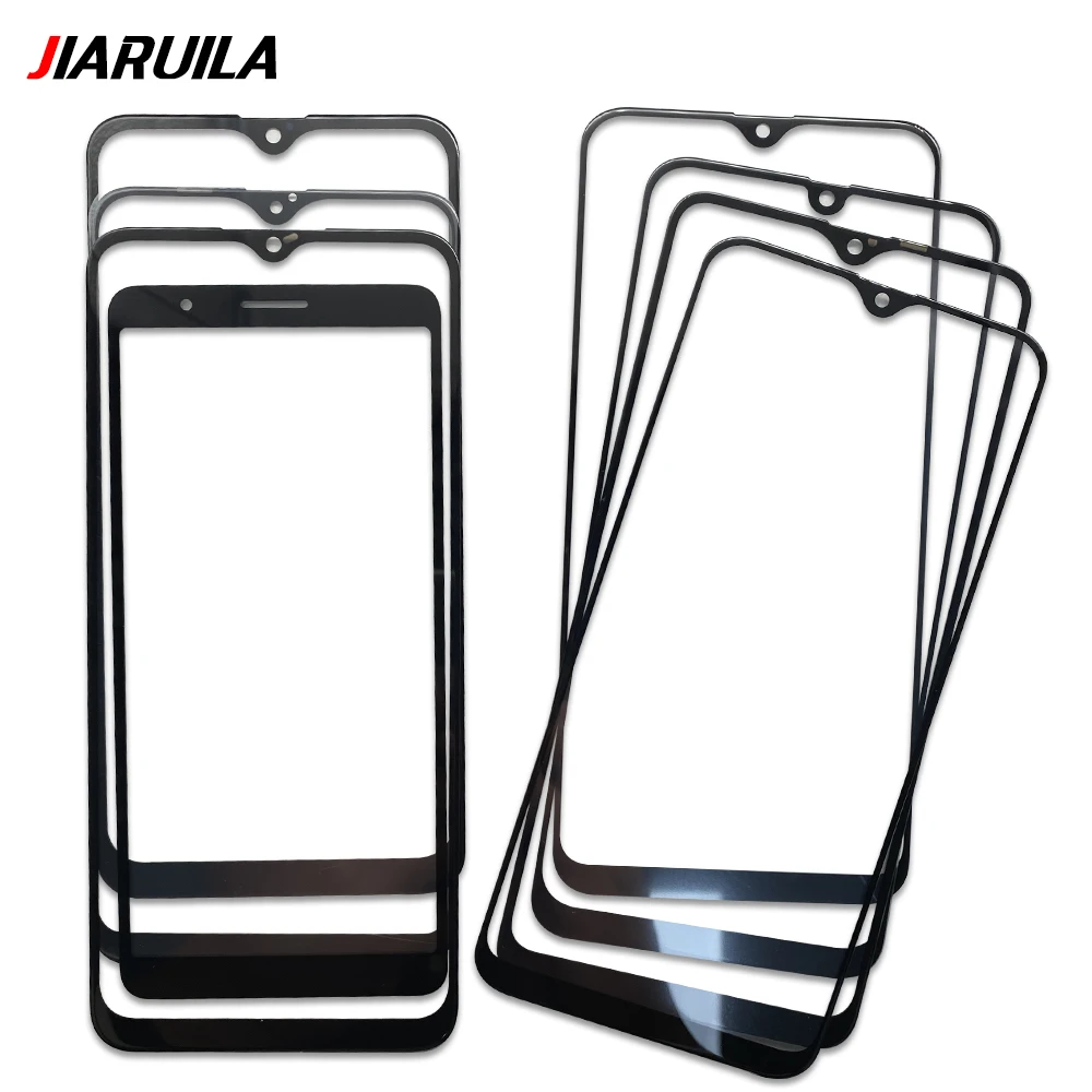 삼성 A10 A10S A20S A30 A30S A40 A50 A50S LCD 전면 터치 스크린 유리 외부 렌즈 OCA 필름 포함 유리