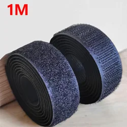 Heavy Duty Sew - On Nylon Fastener Tape Roll - 25mm wide (Black 1meter)
