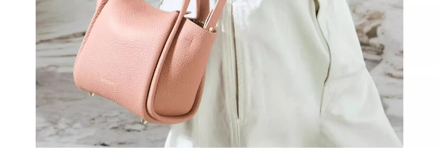 Songmont Yuanbao bag mini vegetable basket head layer cowhide handheld crossbody mini small cell phone bag
