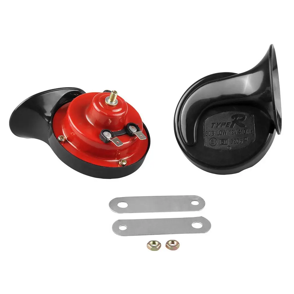 Motorcycle Whistle Snail Horn 12v Pair Universal Sound System Sd Usb
