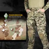 Men Combat Cargo With Knee Pads Multicam CP Camouflage Military Tactical Work Hunting Pants Clothing 3
