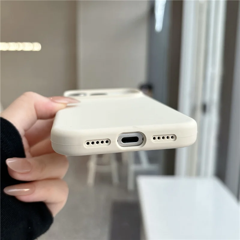 Liquid Silicone Magnetic Wireless Phone Case - Matte Soft Cover with Touch Camera Button