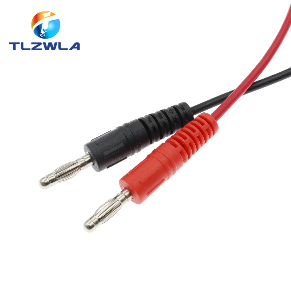 Multi-meter Test Leads Cable Line Wire 100cm 4mm Banana Plug to Alligator Clip Electrical Connector 1PCS alligator clips