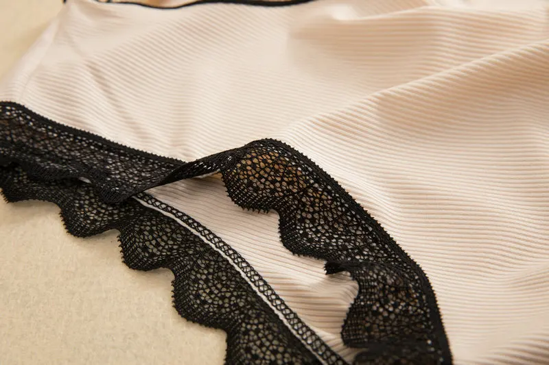 Sexy Thread Night Wear Weste Kleid Damen Sommer Nachthemd Ärmellos Home Kleidung Modale Spitze Damen Nachtwäsche Nachthemden – Detail 19