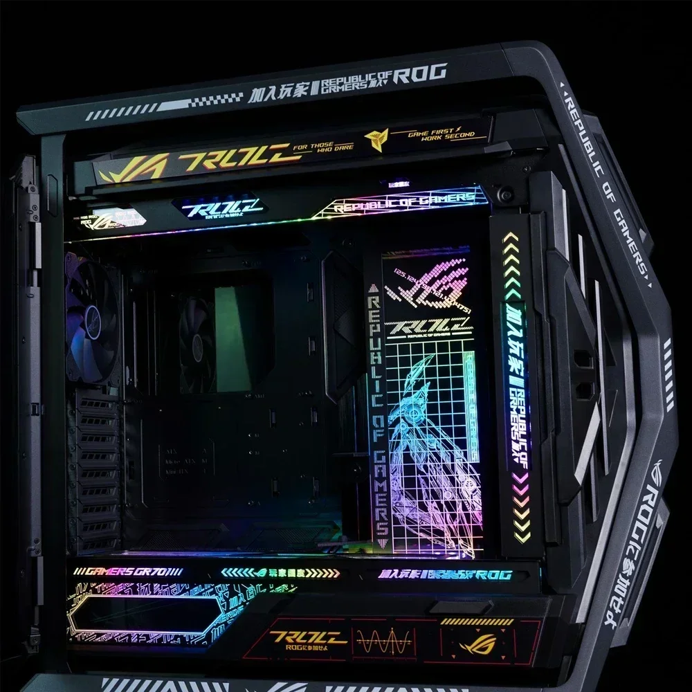 Asus GR701 케이스, 5V ARGB AURA SYNC 게이머 캐비닛 장식 라이트 보드, DIY 레이저 수리 플레이트 용 MOD ROG HYPERION 조명 패널