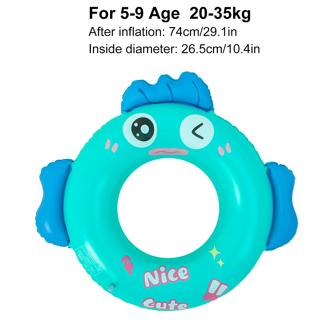 1PC  Cute little pig  Cute little fish  Pool floats kids  Pool floaties  Pool toys for kids ages 5-9 4