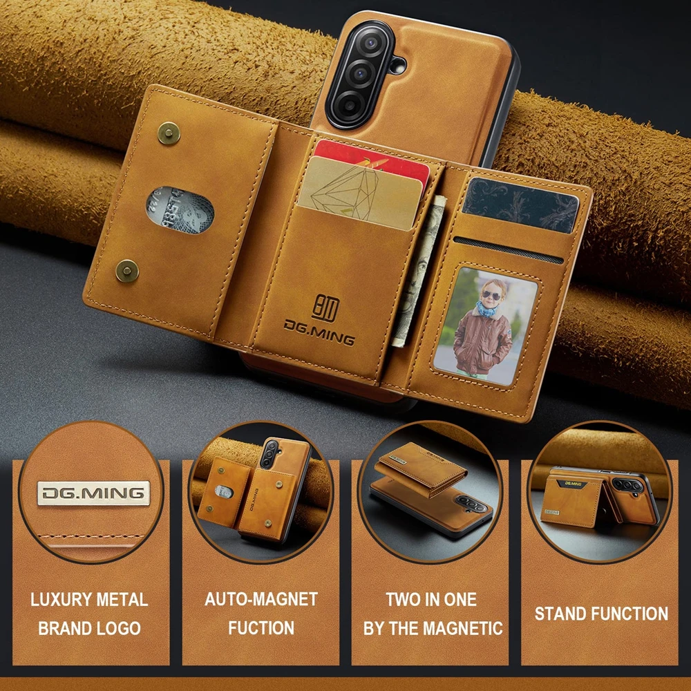 Versatile 2-in-1 Leather Card Holder and Protective Phone Case