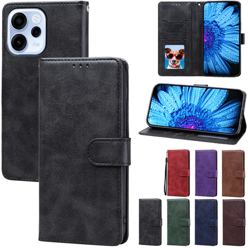 Luxurious Leather Flip Wallet Case