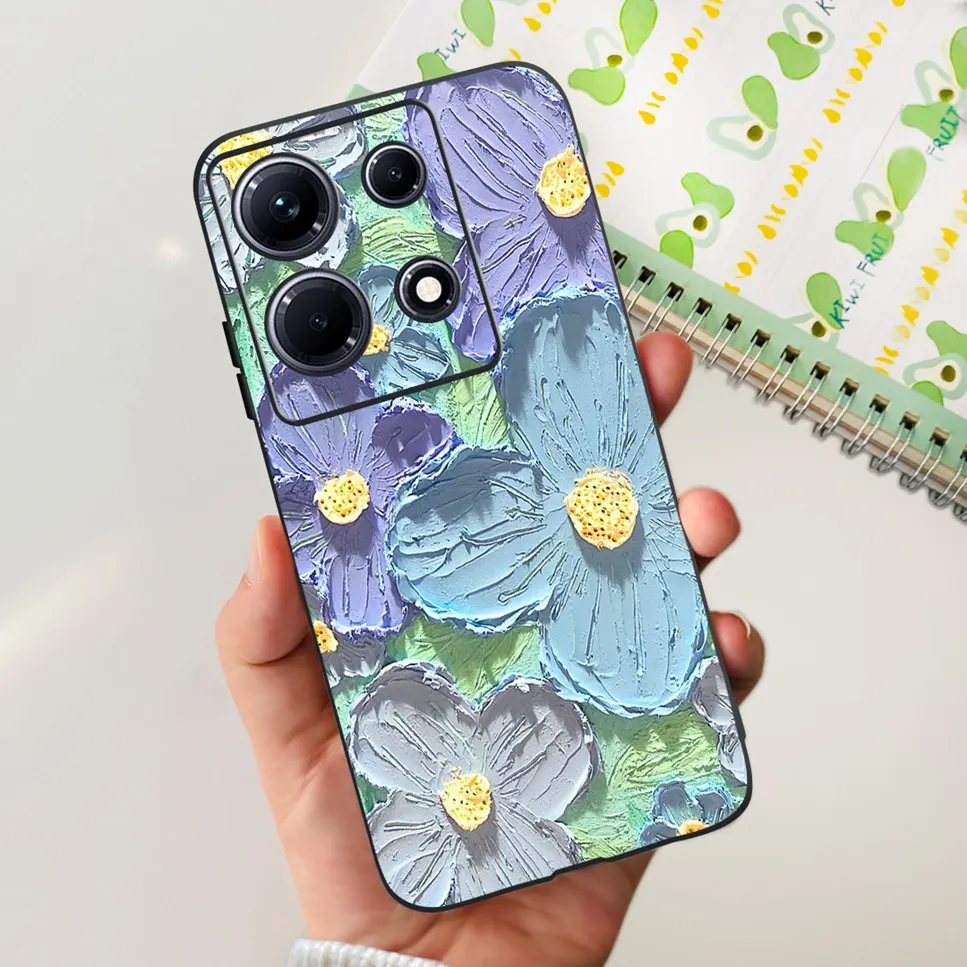 Black Silicone Cute Cat Cartoon Painted Case - Fashionable Protective Bumper Cover