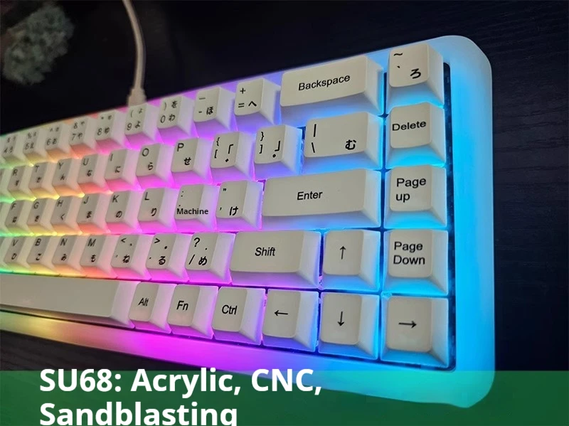 キーボード everglide su68 white Everglide Su68 Mechanica Klawiatura Przełącznik magnetyczny