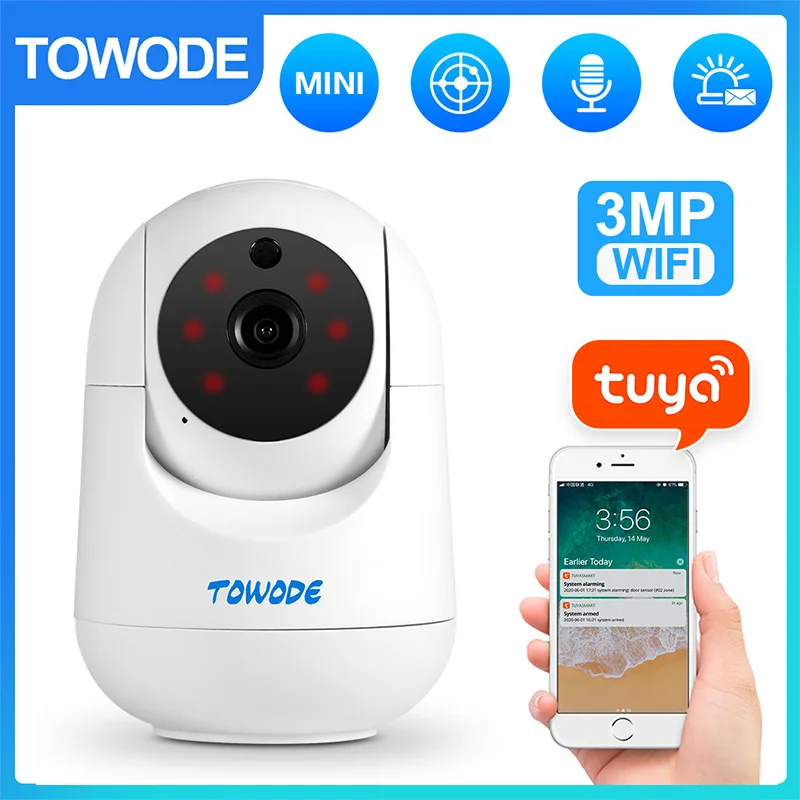 TOWODE-3MP-Tuya-Smart-WIFI-IP-Camera-Home-Security-Indoor-Camera-Motion ...