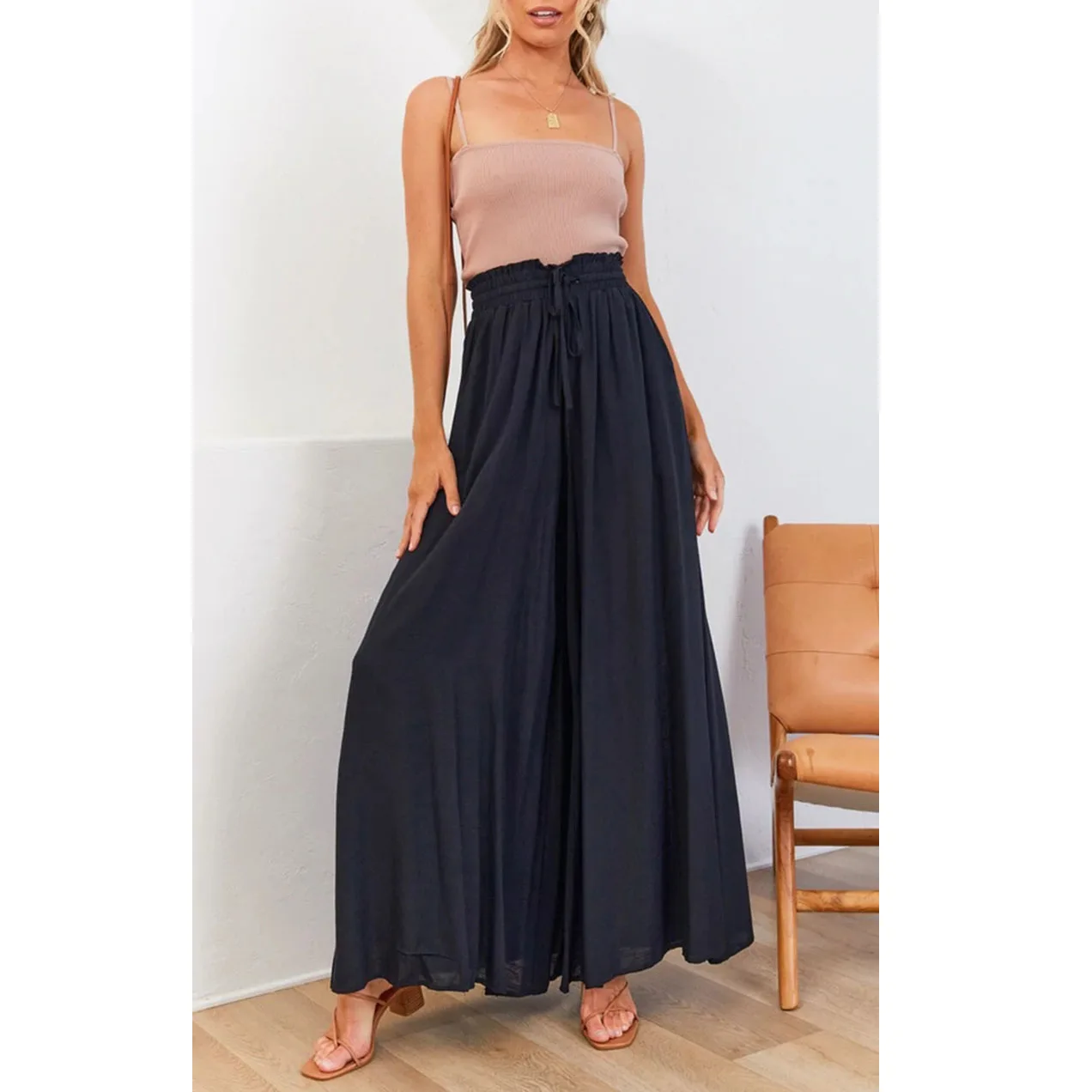 Women's Casual Wide-leg Popular Style Loose Casual Fashion Trousers for Women