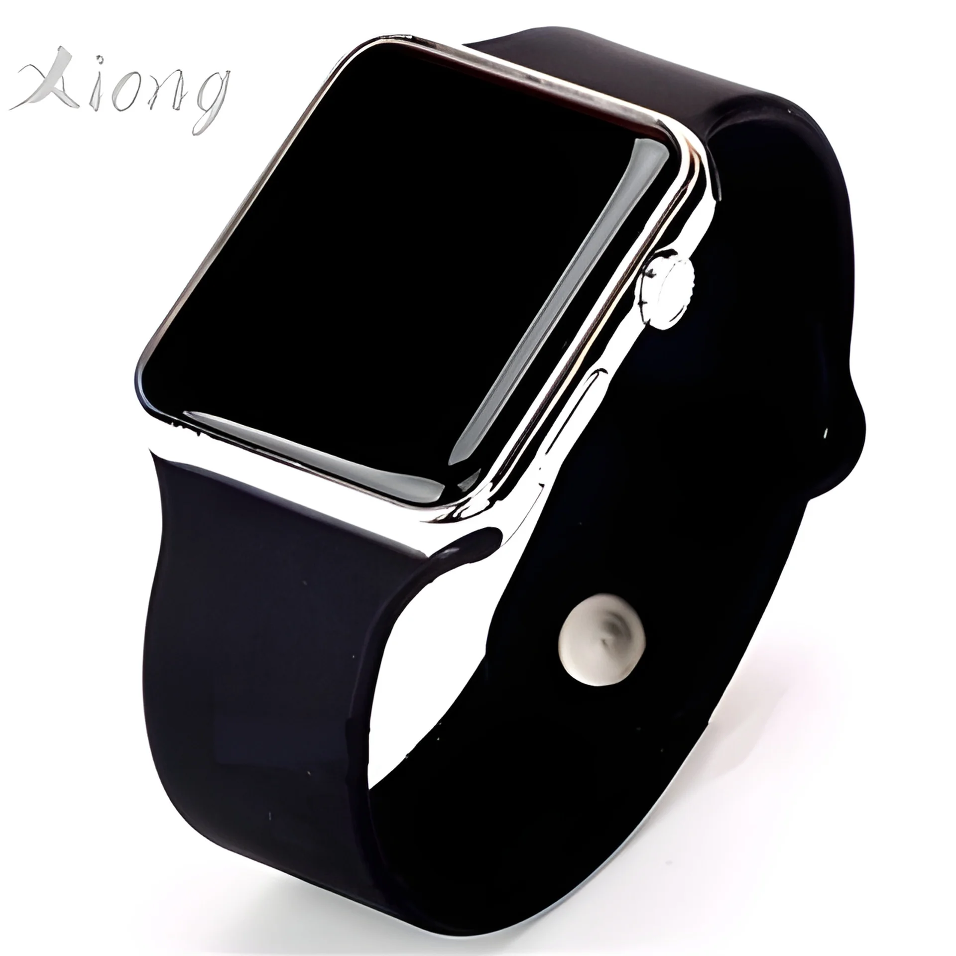 New fashion creative led square thin electronic watch sports display electronic silicone watch 5