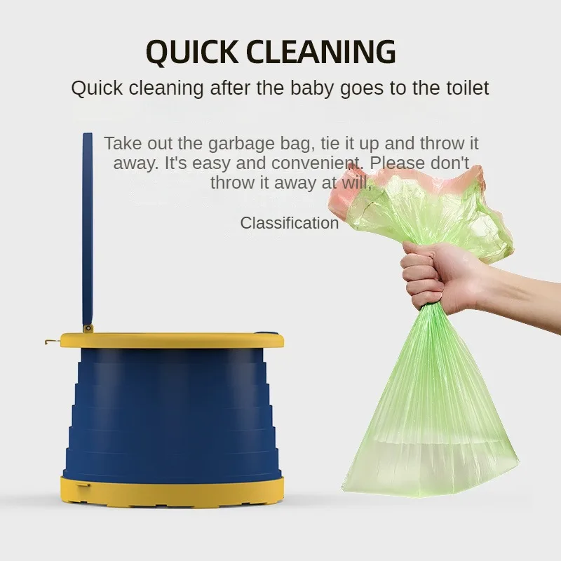 Children's Folding Toilet Seat, Male and Female Baby, Portable Travel Car-mounted Child Urinal 2