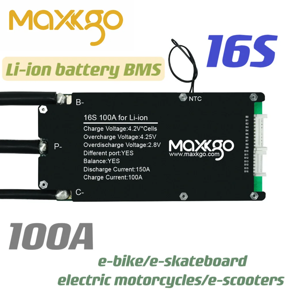 

Bms 16s 60v 100a с балансирующей полнофункциональной защитной платой литий-ионной батареи с пассивным балансиром для литиевой батареи льва
