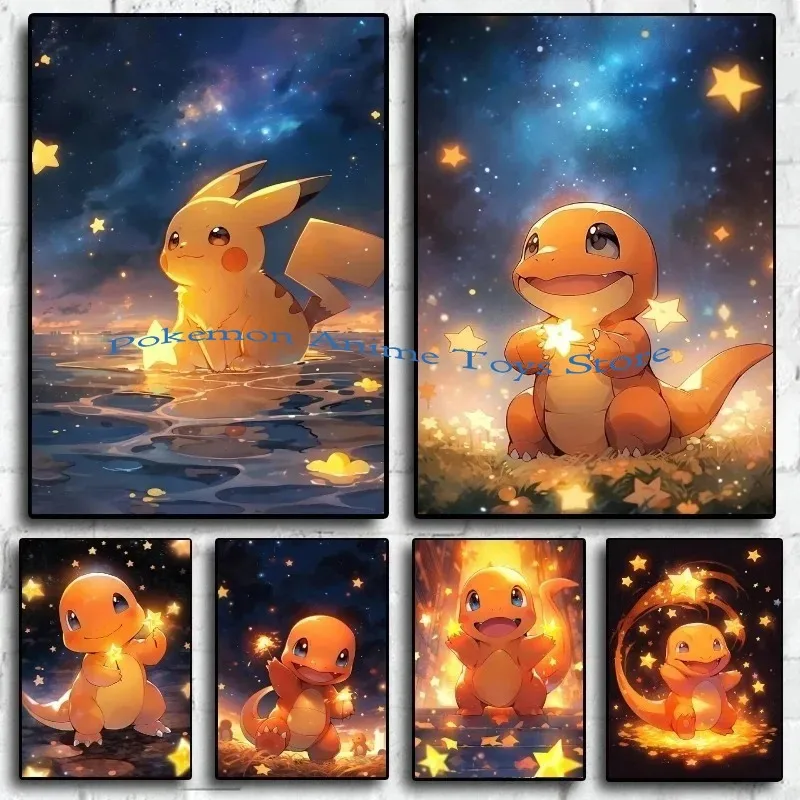 ヴァンゴッホ-ポケモンのイラスト,ポスターと壁の芸術,家のための