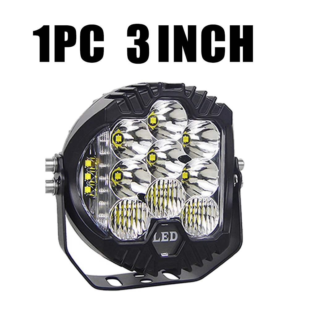 מנורות עבודה ספורט LED לרכב 3'' 5'' 7'' עבור Lada Offroad 4X4 מנורות עזר לרכב LED 7 אינץ 'מנורת נהיגה קומבו פנס ראש
