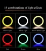 10in 26cm RGB Selfie Ring Light with Tripod Stand Phone Holder Photography RingLight Colorful Led Makeup Fill Lamp 3