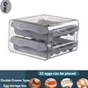 1Pc Egg Storage Box Refrigerator Drawer-Type Duck Egg Cute Double-Layer Kitchen Organization Fresh-Keeping Egg Box 6