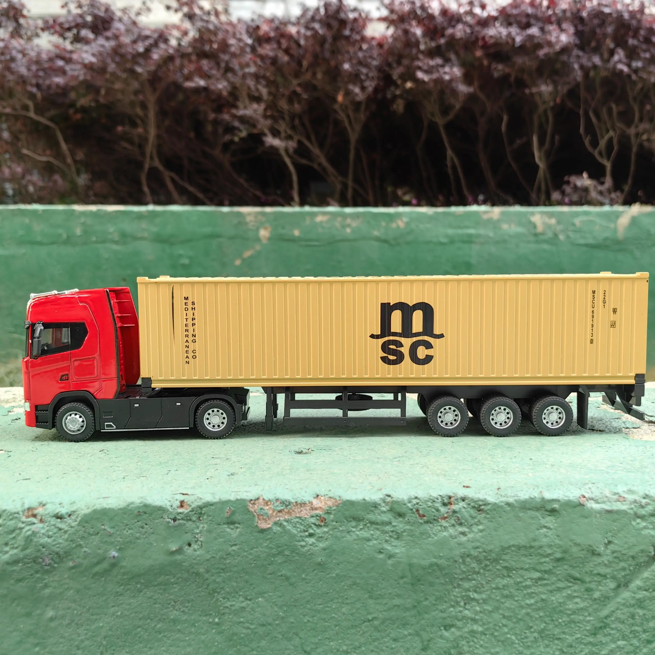 red yellow Container