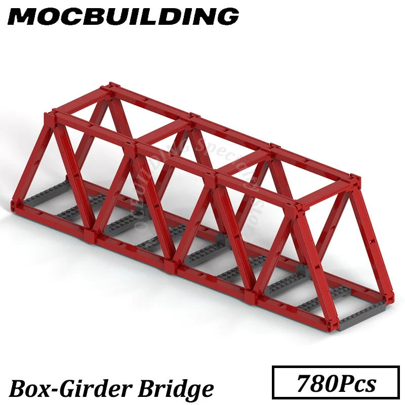 

Box Girder Bridge for Train Model Display MOC Building Blocks Brick Toys Construction Gift Christmas Present