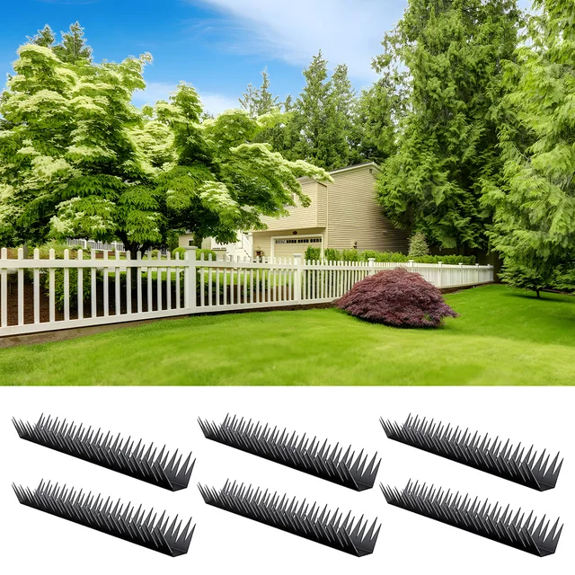 Outdoor Security Metal Fence Spikes Weather-resistant Heavy-duty Design High-grade Metal Pre-drilled Holes Robust Build 4