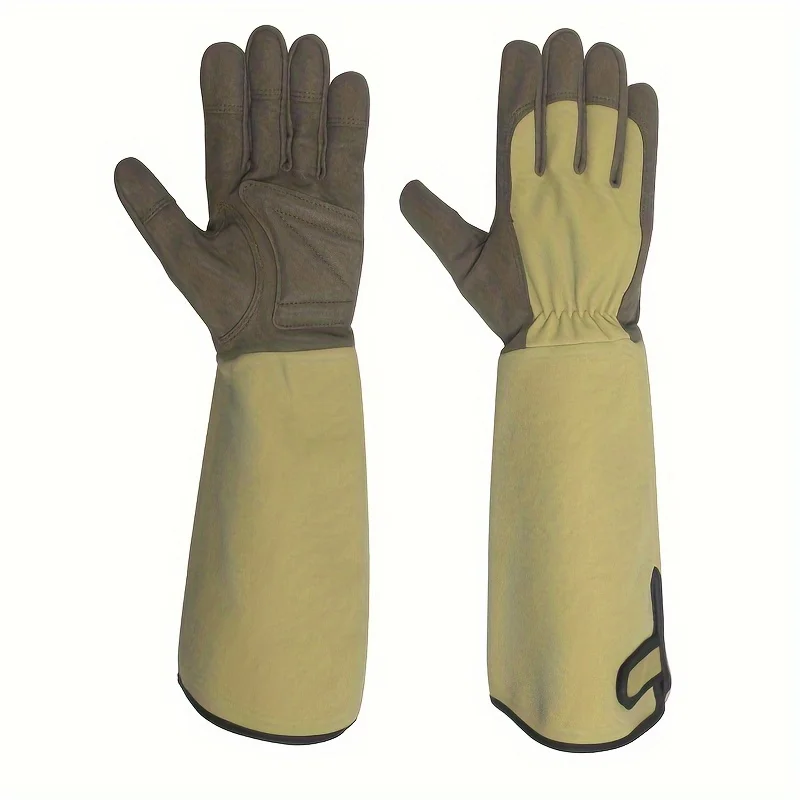 Long Style Garden Work Gloves Thorn Proof Gloves Canvas Rose Pruning Garden with Touch Screen Breathable Work gardening gloves