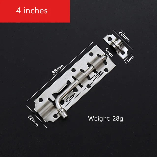 4 inches B