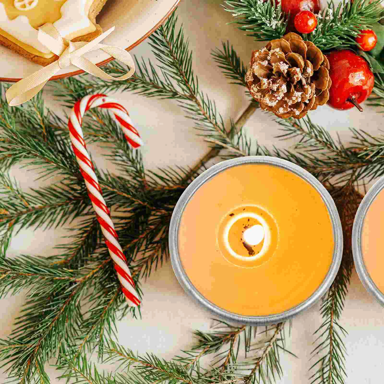 Candle Holders 20 Pcs Wax Cups Taper Iron Tealight Cup Metal Tea Light Case Desktop Tealight Holder Retro Home Decor