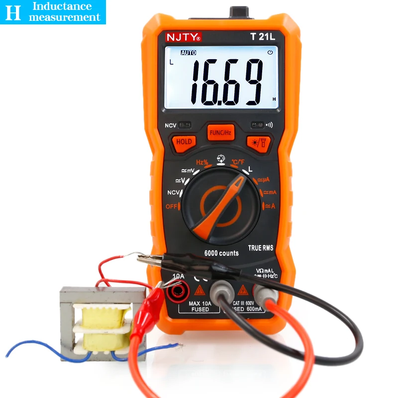 Digital Multimeter NJTY T21L Multifunctional Smart Burn-Proof High-Precision For Inductance Capacitance and Fre