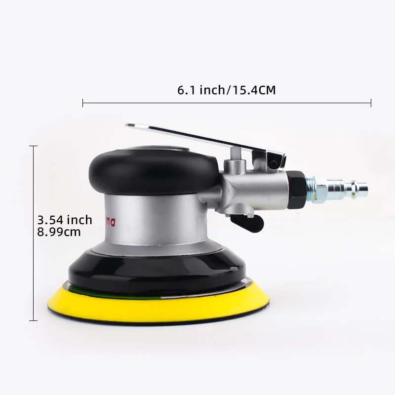 5/6 inch Pneumatic Sander Air Sander Sanding Machine Polisher Tool 125mm/150mm Air Power Sander 3