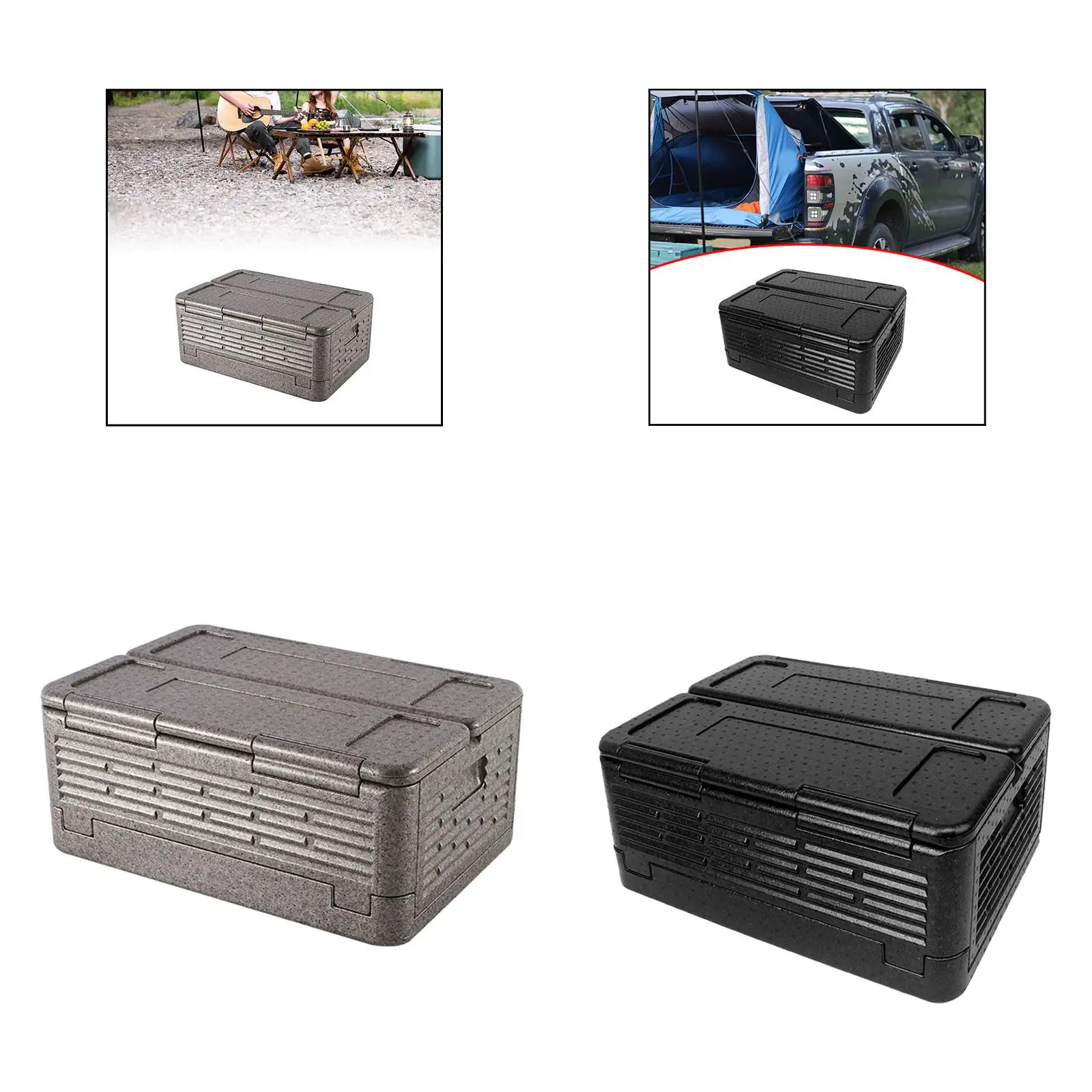 Cooler Foam Chest Camping Freezer Chest 60L Large Thermal Food Carrier Box for Beach